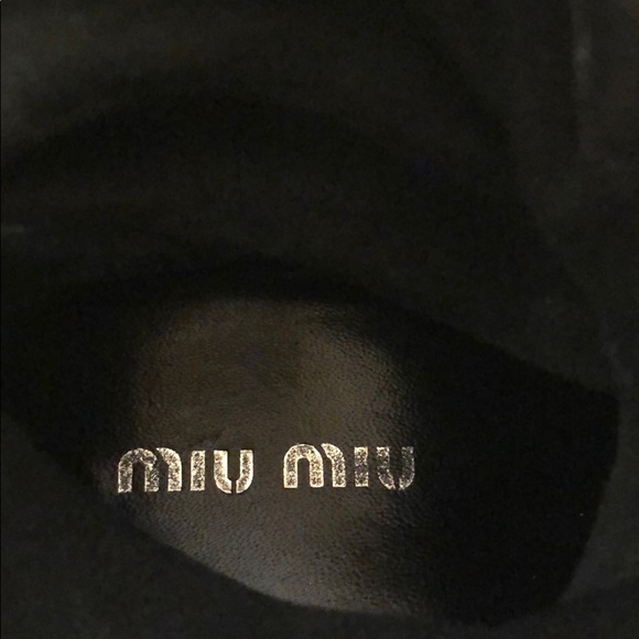 Miu Miu Slouchy Biker Short Boots Size 38.5 - Picture 8 of 12